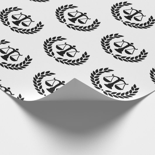 Law School Afstuderen advocaat Cadeaupapier (Hoek)