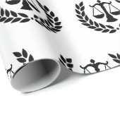 Law School Afstuderen advocaat Cadeaupapier (Rol Hoek)