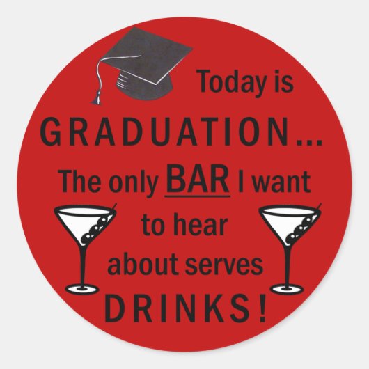 Law School Afstuderen Bar Examen Funny Lawyer Ronde Sticker (Voorkant)