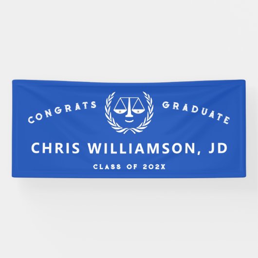 Law School Afstuderen Blue Banner (Horizontaal)