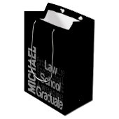 Law School Afstuderen Extraordinaire CUSTOM Medium Cadeauzakje (Voorkant Gekanteld)
