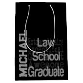Law School Afstuderen Extraordinaire CUSTOM Medium Cadeauzakje (Voorkant)