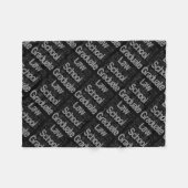 Law School Afstuderen extraordinaire Fleece Deken (Voorkant (Horizontaal))