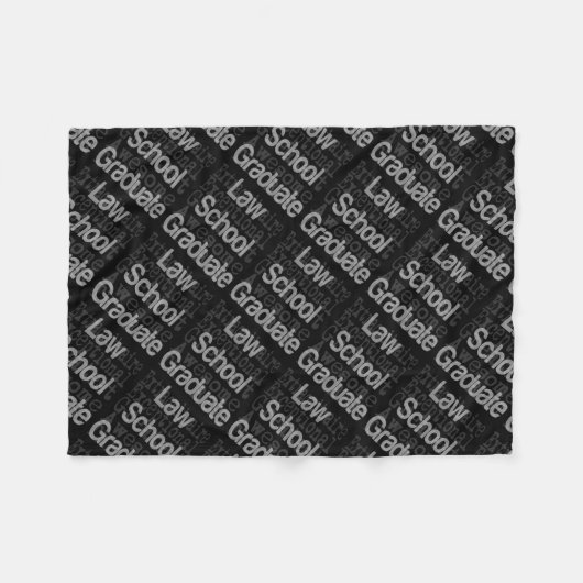 Law School Afstuderen extraordinaire Fleece Deken (Voorkant (Horizontaal))