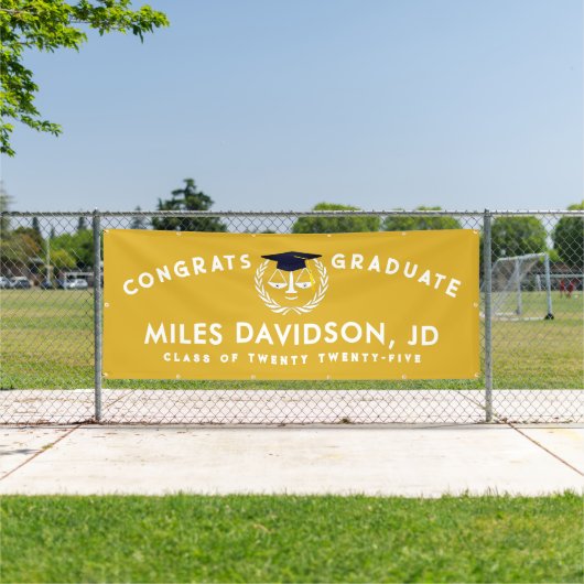 Law School Afstuderen Gold Banner (Insitu)