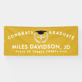 Law School Afstuderen Gold Banner
