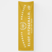 Law School Afstuderen Gold Banner (Verticaal)