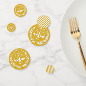 Law School Afstuderen Gold Confetti (Groep)