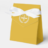 Law School Afstuderen Gold Favor Box Bedankdoosjes (Voorkant Zijde)