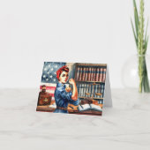 Law School Afstuderen Kaart-Rosie de Riveter Kaart (Voorkant)