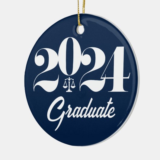 Law School Afstuderen Kerst Keramisch Ornament (Links)
