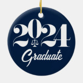 Law School Afstuderen Kerst Keramisch Ornament (Achterkant)