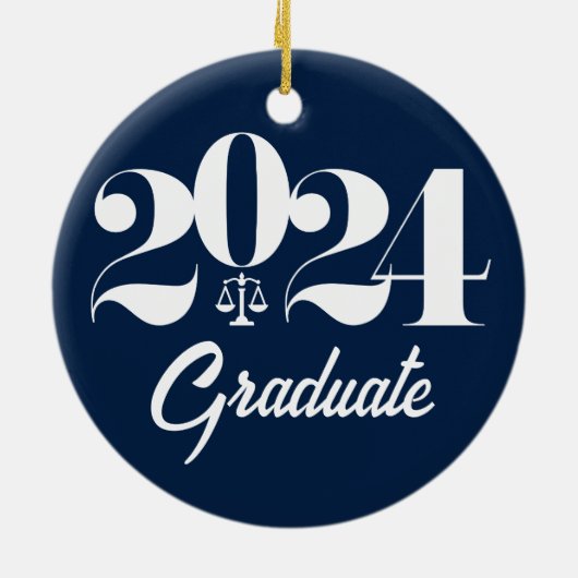 Law School Afstuderen Kerst Keramisch Ornament (Achterkant)