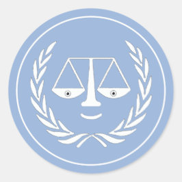 Law School Afstuderen Lawyer Classic Round Sticker