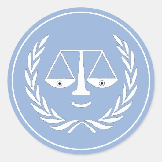 Law School Afstuderen Lawyer Classic Round Sticker (Voorkant)