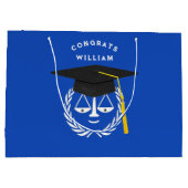 Law School Afstuderen Lawyer Grote Gift Bag Groot Cadeauzakje (Achterkant)