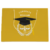 Law School Afstuderen Lawyer Grote Gift Bag Groot Cadeauzakje (Voorkant)