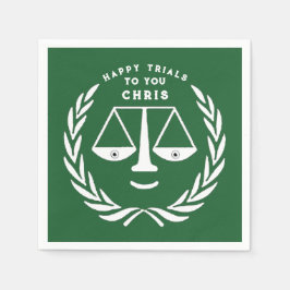 Law School Afstuderen Lawyer Napkins Servet