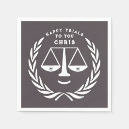 Law School Afstuderen Lawyer Napkins Servet