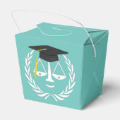 Law School Afstuderen Lawyer Party Favoriete Boxen Bedankdoosjes (Achterkant)