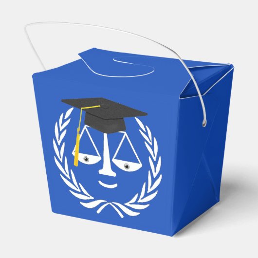 Law School Afstuderen Lawyer Party Favoriete Boxen Bedankdoosjes (Achterkant)