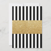 Law School Afstuderen Modern Stripes Gold Lawyer Kaart (Achterkant)