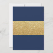 Law School Afstuderen Navy Blue & Gold Lawyer Kaart (Achterkant)