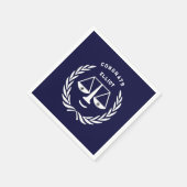 Law School Afstuderen Navy Blue Servet (Hoek)