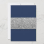 Law School Afstuderen Navy Blue & Silver Lawyer Kaart (Achterkant)