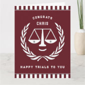 Law School Afstuderen Personalized Kaart (Voorkant)