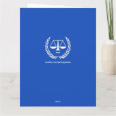 Law School Afstuderen Personalized Kaart (Achterkant)