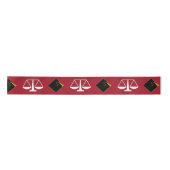 Law School Afstuderen Satin Ribbon Satijnen Lint (Voorkant)