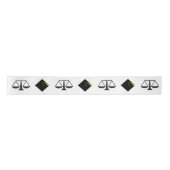 Law School Afstuderen Satin Ribbon Satijnen Lint (Voorkant)