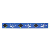 Law School Afstuderen Satin Ribbon Satijnen Lint (Voorkant)