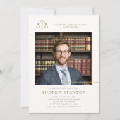 Law School Afstuderen Schaalt Gerechtigheid Foto M Kaart (Voorkant)