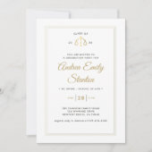 Law School Afstuderen Schalen van Justitie Faux Go Kaart (Voorkant)