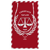 Law School Afstuderen Small Gift Bag Klein Cadeauzakje (Voorkant)