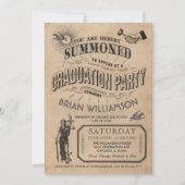  Law School Afstuderen Uitnodiging Retro (Voorkant)