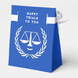 Law School Blue Favor Box Bedankdoosjes