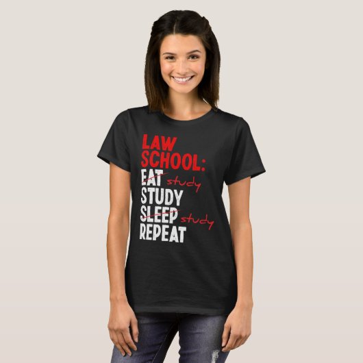 Law School Essentials Law School Gradute Law T-shirt (Voorkant volledig)
