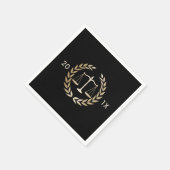 Law School Gouden Schalen van Justitie Graduation Servetten (Hoek)