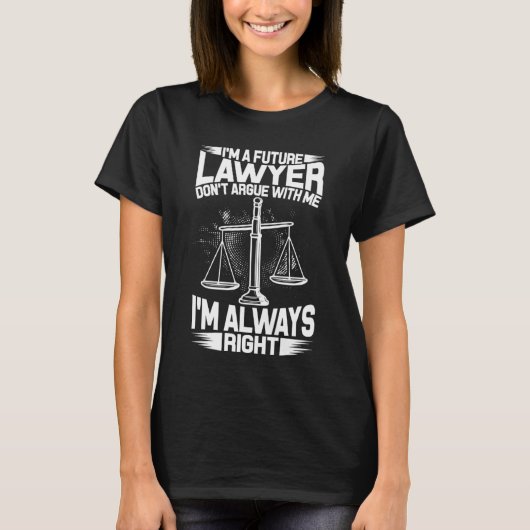 Law School Graduation Exam Student Lawyer Survivor T-shirt (Voorkant)