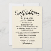 Law School Graduation Invitation Kaart (Achterkant)