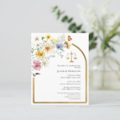 Law School Graduation Party Fotouitnodiging (Staand voorkant)