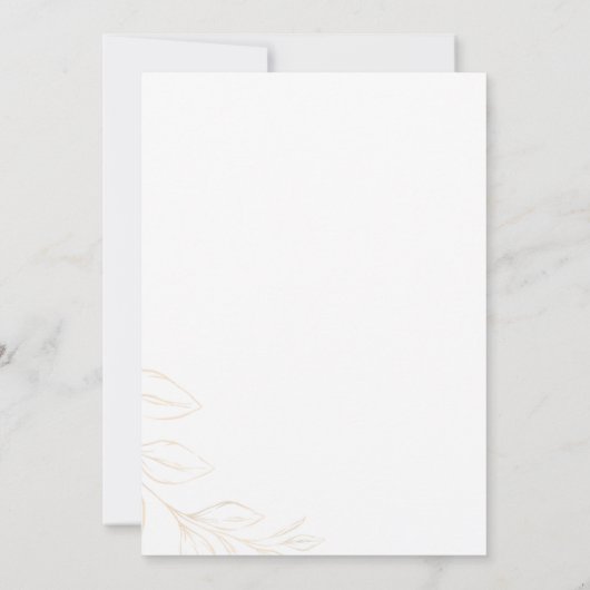 Law School Graduparty - Eenvoudig goud en wit Kaart (Achterkant)