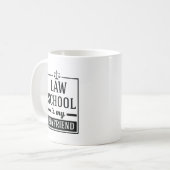 Law School is mijn vriend Funny Law Student Print Koffiemok (Voorkant links)