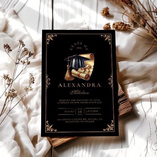 Law School Lawyer Afstuderen Modern Zwart Kaart