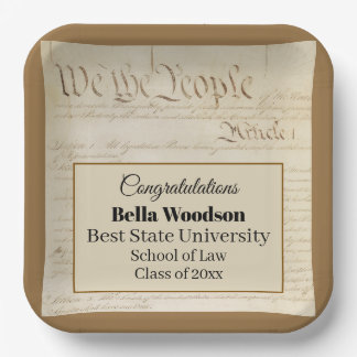 Law School Lawyer Paralegal Graduate Constitution Papieren Bordje