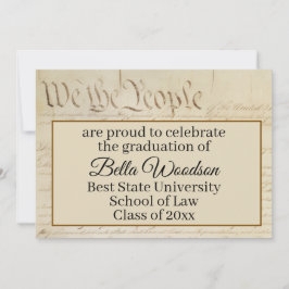 Law School Paralegal Graduation Invitation Party Aankondiging