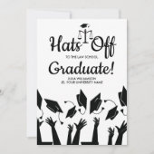 Law School Petten of Afstudeerder Photo Graduparty Kaart (Voorkant)